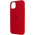 Чохол Silicone case (AAA) with Magsafe для Apple iPhone 14 (6.1") – Червоний / Red. Фото 7 з 8