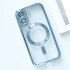 Хромовий TPU чохол з MagSafe на Apple iPhone 16 – Блакитний / Sky Blue. Фото 6 з 8