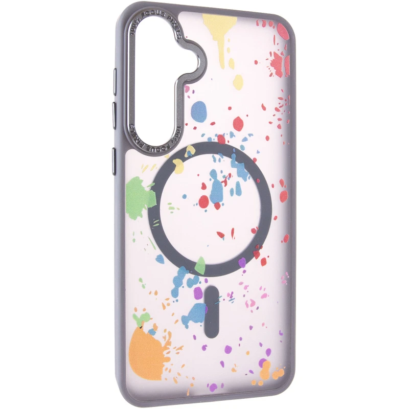 Чохол абстракція малювання з MagSafe на Samsung Galaxy S24+ – Titanium grey. Фото 1 з 7