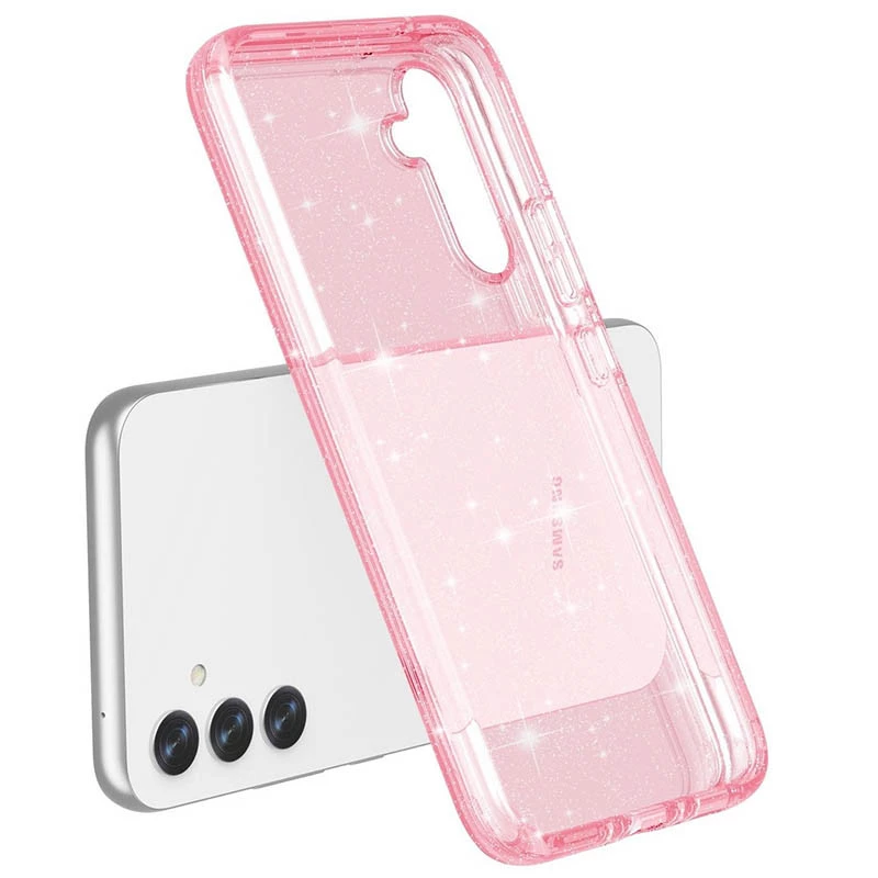 Блискучий силіконовий чохол на Samsung Galaxy A26 5G – Pink. Фото 4 з 8