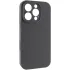 Чехол Silk Full Camera (AA) NO LOGO with Magnetic Fit для Apple iPhone 16 Pro Max – Серый / Dark Gray. Фото 2 из 4