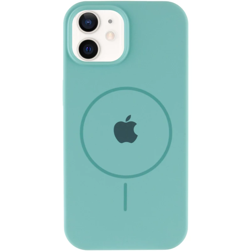 Чохол Silicone Armor Max with MagSafe для Apple iPhone 11 (6.1") – Бірюзовий / Marine Green. Фото 4 з 9