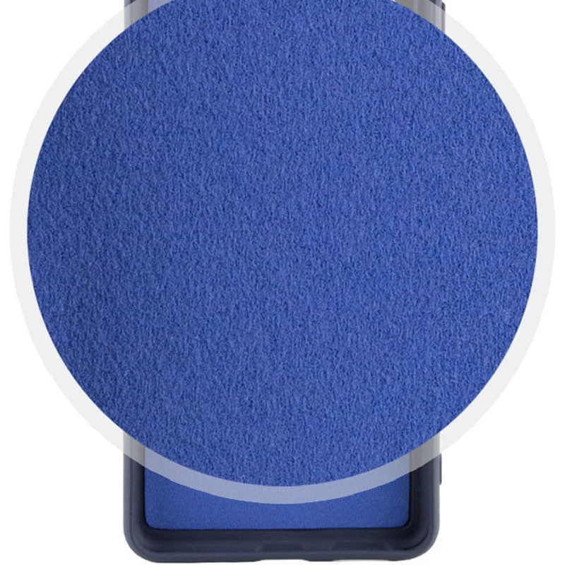 Цветной силиконовый чехол GETMAN с закрытой камерой на Xiaomi Redmi 14C / Poco C75 – Синий / Midnight Blue. Фото 2 из 3