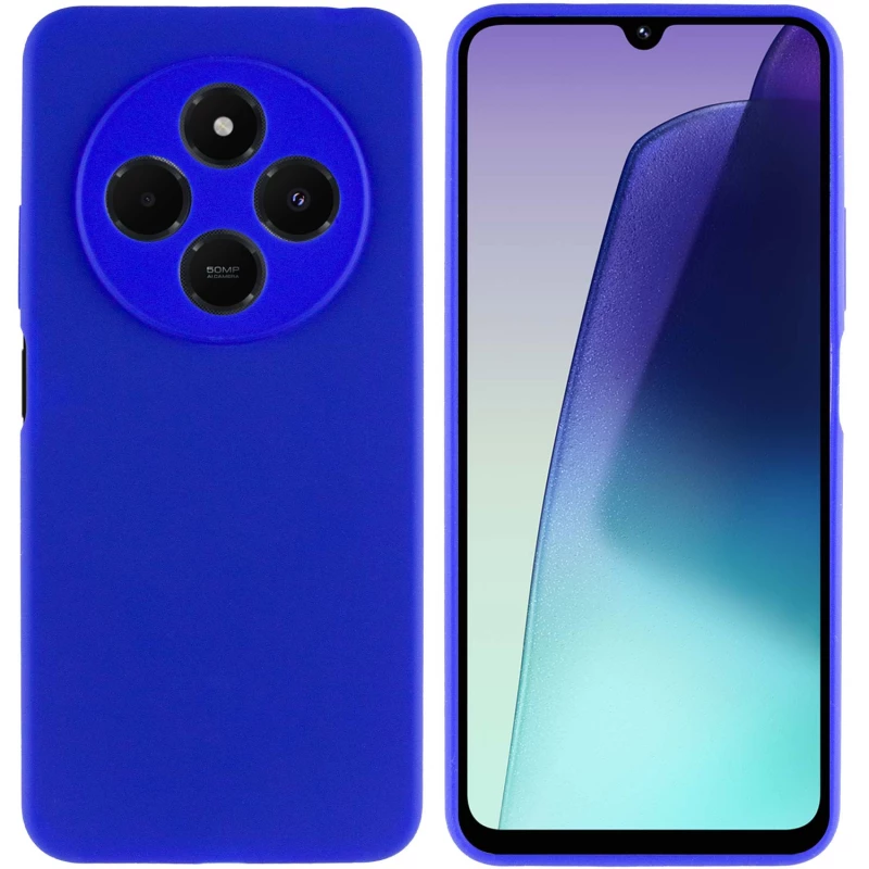 Чохол Silicone Case Lakshmi Plus з закритою камерою на Xiaomi Redmi 14C / Poco C75 – Синій / Iris. Фото 3 з 8