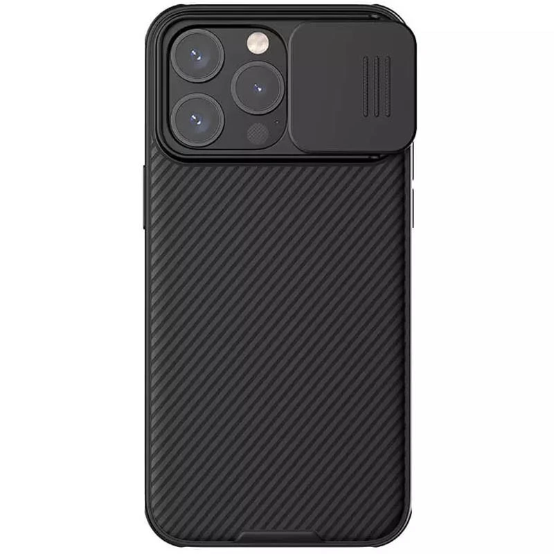 

Карбована накладка Nillkin Pro зі шторкою для камери на Apple iPhone 15 Pro Max (6.7") (Black)
