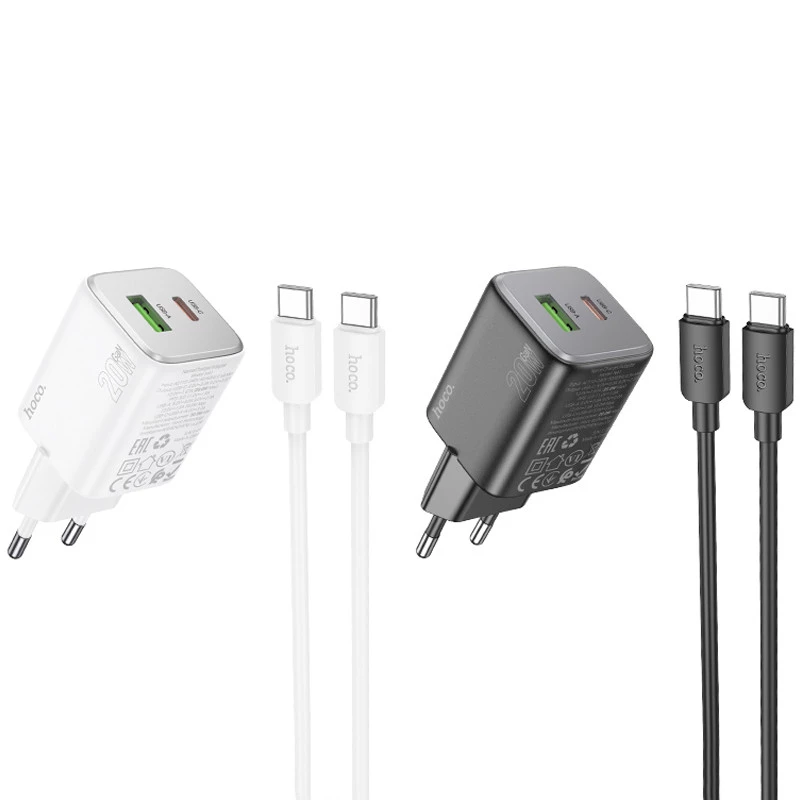 МЗП Hoco N41 Almighty PD20W+QC3.0 + Type-C to Type-C фото 1 з 2