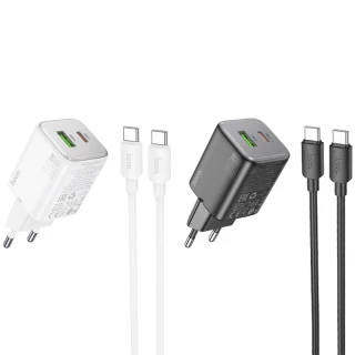 СЗУ Hoco N41 Almighty PD20W+QC3.0 + Type-C to Type-C фото 1 СЗУ Hoco N41 Almighty PD20W+QC3.0 + Type-C to Type-C фото 1 из 2
