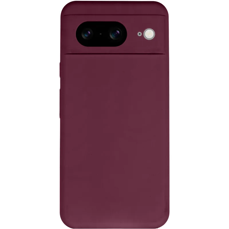 Чохол Silicone Case Lakshmi Premium із закритою камерою для Google Pixel 8a – Бордовий / Plum. Фото 3 з 6