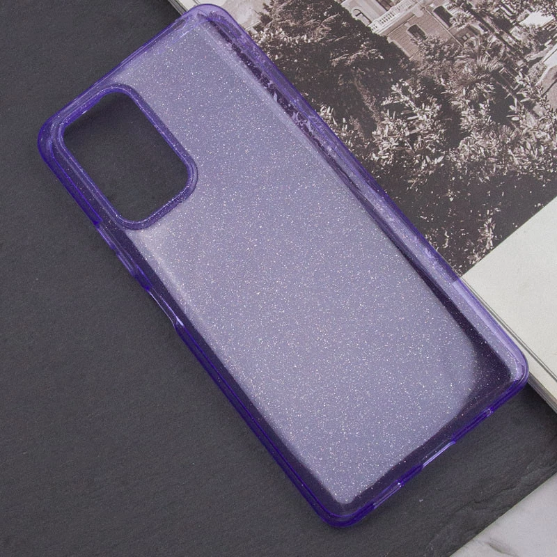 Блискучий силіконовий чохол на Xiaomi Poco C65 – Purple. Фото 3 з 7