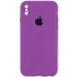 Чохол Silicone Case Square з захистом камери на Apple iPhone XS (5.8") – Фіолетовий / Grape. Фото 1 з 1