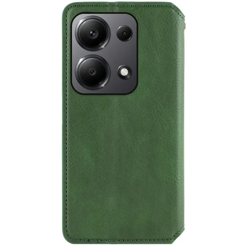 Чехол книжка GETMAN Cubic для Xiaomi 14 – Зеленый. Фото 7 из 8