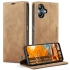 Шкіряний чохол-книжка CaseMe Velvet Nubuck для Samsung Galaxy A06 – Brown. Фото 2 з 5
