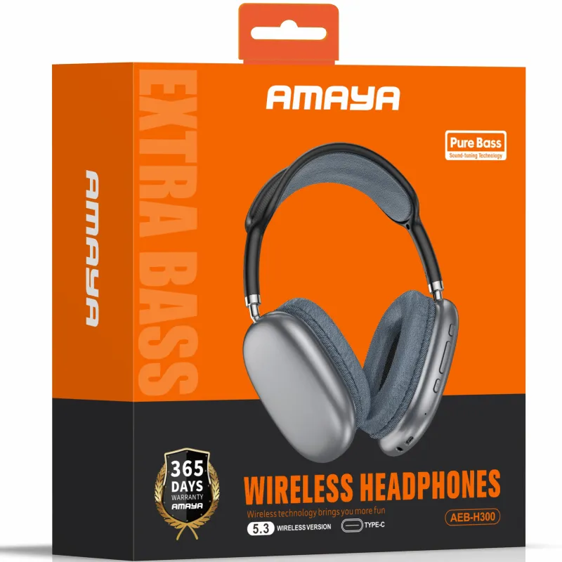 Накладные беспроводные наушники Amaya H300 – silver. Фото 2 из 2