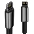 Дата кабель Baseus Tungsten Gold USB to Lightning Cable 2.4A (2m) (CALWJ-A0) – Black. Фото 3 з 6