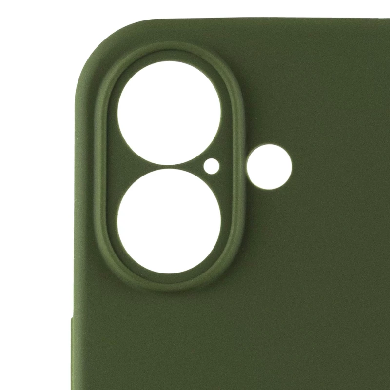 Чохол Silicone Case з захистом камери на Apple iPhone 16 Plus – Зелений / Dark Olive. Фото 6 з 8