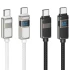 Дата кабель Hoco U137 Line with display Type-C to Type-C 60W (1.2m) фото 1 з 1