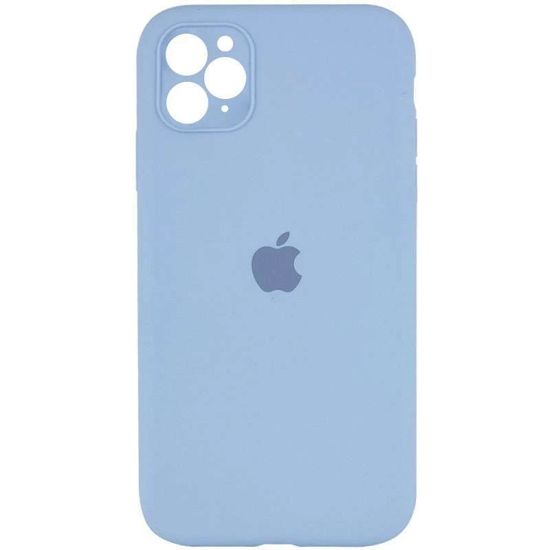 

Чехол Silicone Case Square с защитой камеры для Apple iPhone 11 Pro (5.8") (Голубой / Lilac Blue), Блакитний / lilac blue