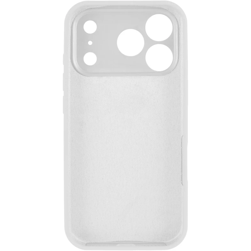 Чехол Silk Full Camera Protective (AA) NO LOGO для Apple iPhone 17 Pro (6.3") – Белый / White. Фото 6 из 10
