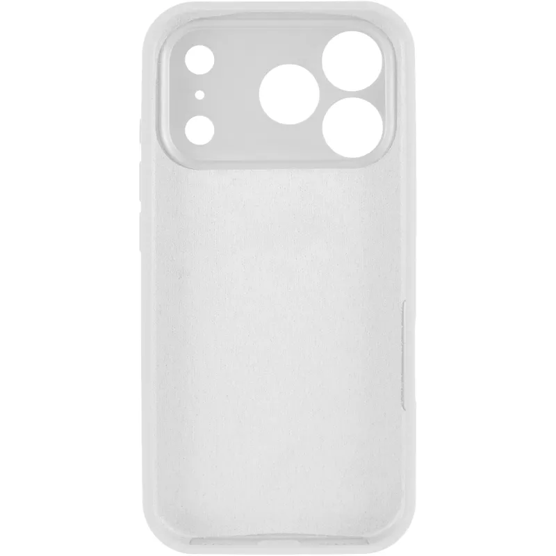Чехол Silk Full Camera Protective (AA) NO LOGO для Apple iPhone 17 Pro Max (6.9") – Белый / White. Фото 3 из 5