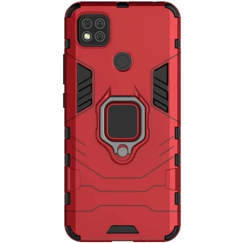 Протиударний чохол Transformer з кільцем на Xiaomi Redmi 9C – Червоний / Dante Red. Фото 4 Протиударний чохол Transformer з кільцем на Xiaomi Redmi 9C – Червоний / Dante Red. Фото 4 з 4