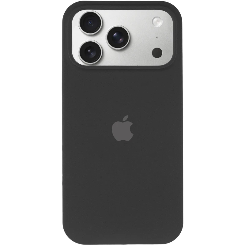 Чохол Silicone Case з закритим низом на Apple iPhone 17 Pro Max (6.9") – Чорний / Black. Фото 4 з 9