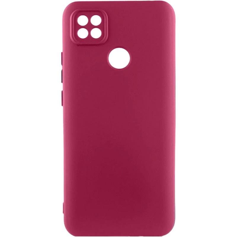 Чохол Silicone Case Lakshmi Plus з закритою камерою на Xiaomi Redmi 10A – Бордовий / Marsala. Фото 1 з 2
