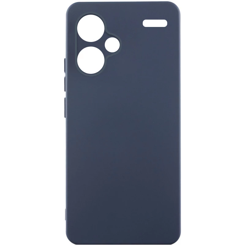 Чохол Silicone Case Lakshmi з закритою камерою на Xiaomi Redmi Note 13 Pro+ – Синій / Midnight Blue. Фото 2 з 6