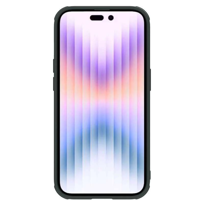 TPU+PC чехол Nillkin Textured S Magnetic для Apple iPhone 14 Pro (6.1") – Dark green. Фото 4 из 5
