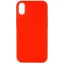 Чехол с закрытым низом Silicone Case для Apple iPhone XS Max (6.5") – Красный / Red. Фото 1 из 3