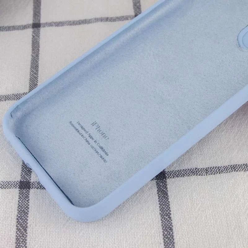 Чехол Silicone Case с защитой камеры для Apple iPhone 13 (6.1") – Голубой / Lilac Blue. Фото 6 из 7