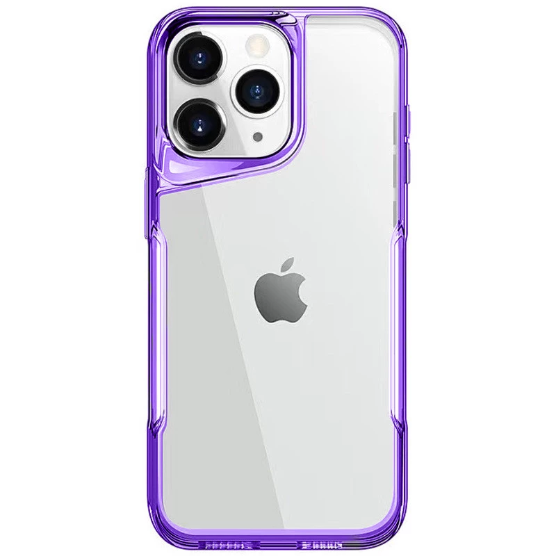 

TPU+PC чехол с цветной окантовкой для Apple iPhone 12 (6.1") (Purple)