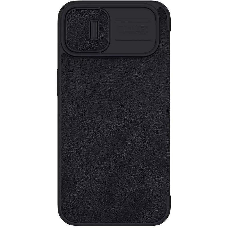 Кожаный чехол-книжка Nillkin Qin Pro Camshield для Apple iPhone 14 Plus (6.7") – Черный. Фото 3 из 8