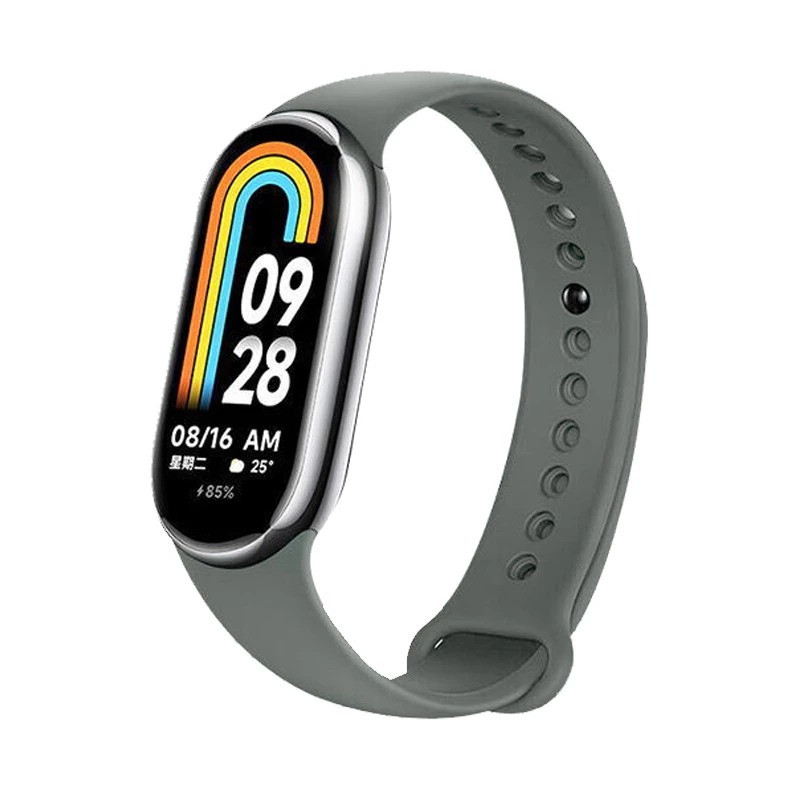 Силиконовый ремешок для Xiaomi Mi Band 7/6/5/4/3 – Зеленый / Olive. Фото 1 из 2