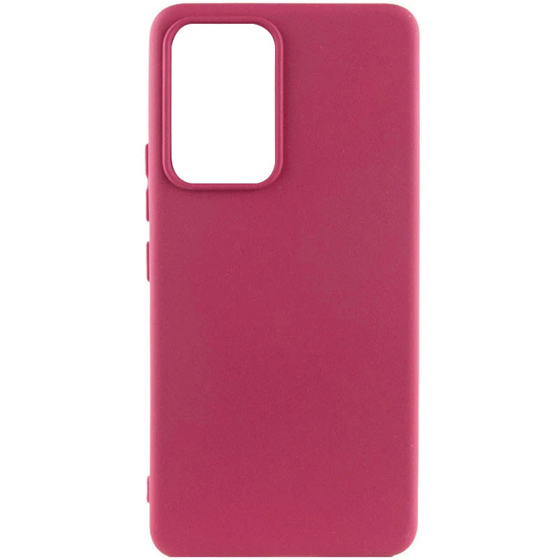 Чохол Silicone Case Lakshmi Premium із закритою камерою для Samsung Galaxy A12 – Бордовий / Plum. Фото 1 з 3