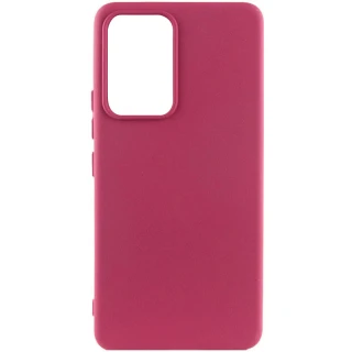 Чехол Silicone Case Lakshmi Premium з закритою камерою на Samsung Galaxy A12 — Бордовый / Plum