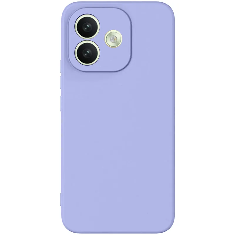 Кольоровий силіконовий чохол GETMAN із закритою камерою для Xiaomi Redmi Note 17 Pro – Бузковий / Light purple. Фото 1 з 1