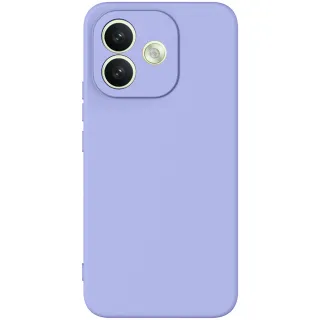 Кольоровий силіконовий чохол GETMAN із закритою камерою для Xiaomi Redmi Note 17 Pro — Бузковий / Light purple