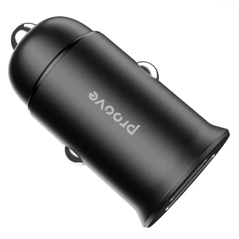 АЗП Proove Tiny Power Pro 65W PD65W+QC3.0 (1USB-A/1C) – Black. Фото 2 з 4