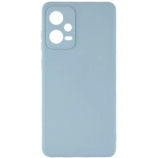 Цветной силиконовый чехол с защитой камеры для Xiaomi Poco X5 5G — Серый / Smoky Gray