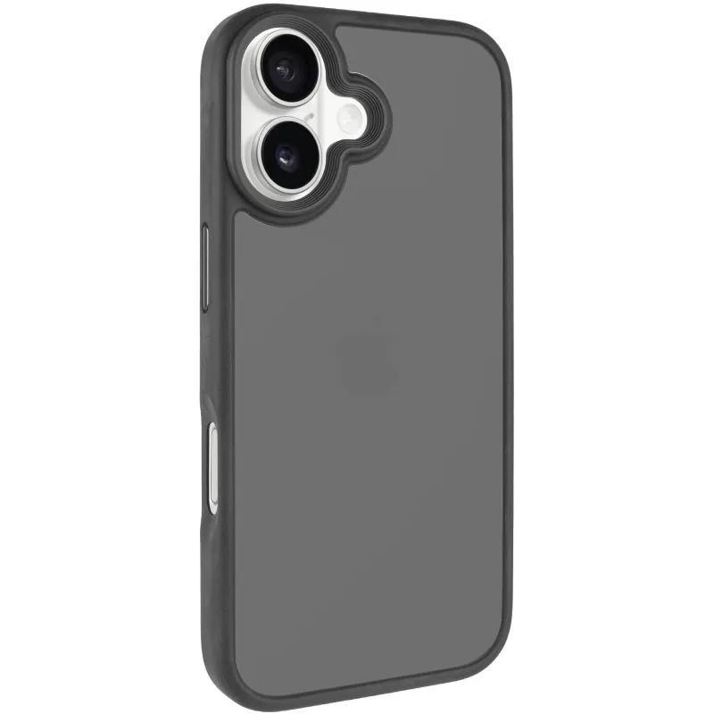TPU+PC с металлическими кнопками для Apple iPhone 16 – Черный / Black. Фото 10 из 12