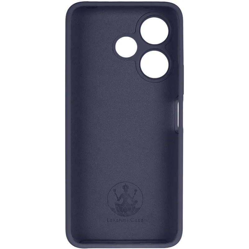 Чехол Silicone Case Lakshmi Premium з закритою камерою на Xiaomi Poco M6 4G – Темно-синий / Midnight blue. Фото 5 из 8
