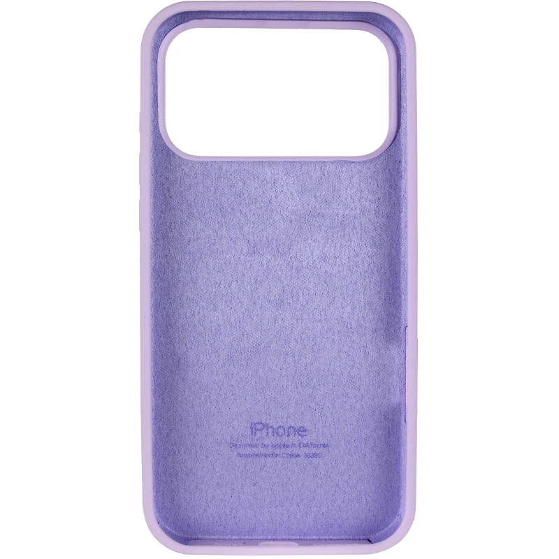 Чохол Silicone Case з закритим низом на Apple iPhone 17 Pro (6.3") – Бузковий / Lilac. Фото 4 з 6