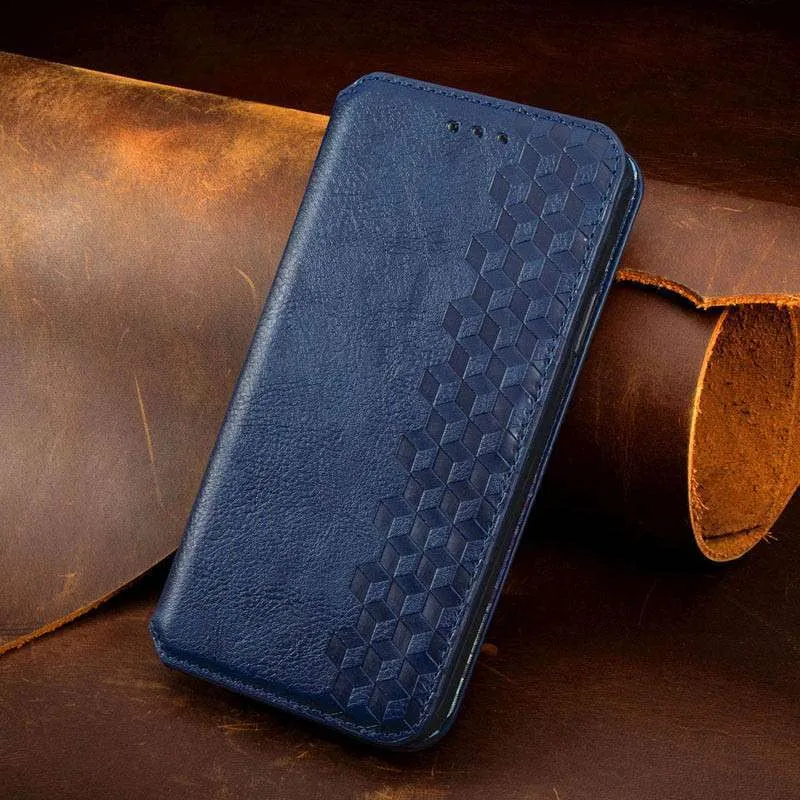 Чехол книжка GETMAN Cubic для Samsung Galaxy S20 FE – Синий. Фото 5 из 6
