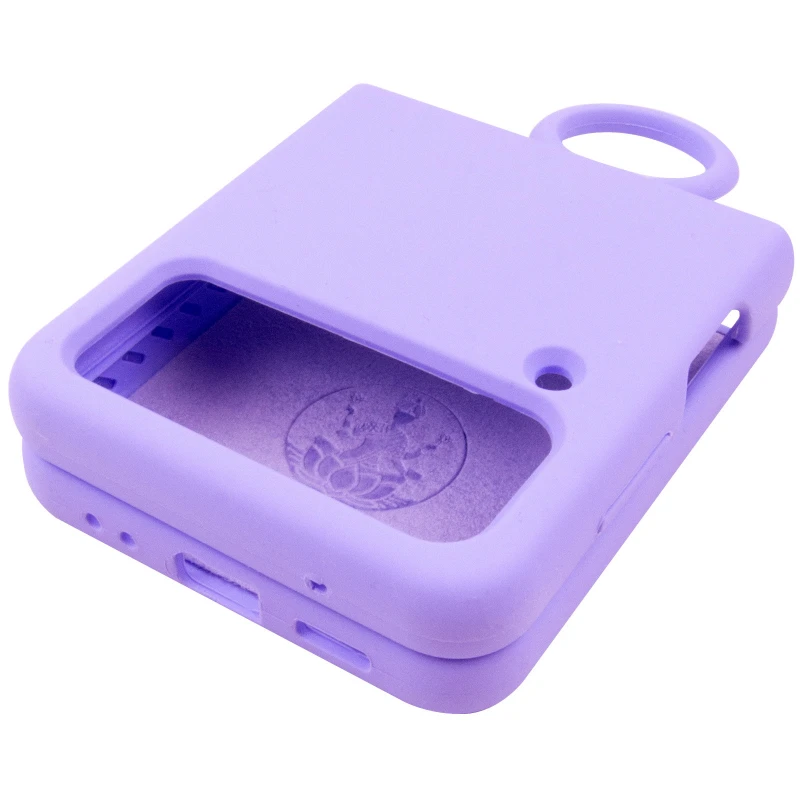 Чохол Foldables Silicone Cover Lakshmi (AAA) для Samsung Galaxy Z Flip4 – Бузковий / Dasheen. Фото 8 з 8