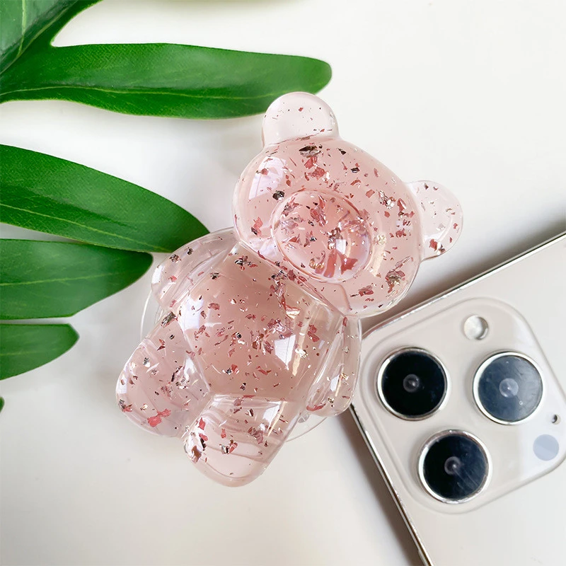 Тримач для телефону Popsocket Big Bear Shimmer – Pink. Фото 2 з 2