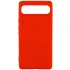 Кольоровий силіконовий чохол GETMAN на Google Pixel 7a – Червоний / Red. Фото 1 з 1
