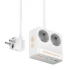 Подовжувач Hoco AC27 Descanso (PD30W/2C/1A/2xSocket) (2m) – White. Фото 1 з 4