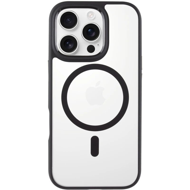 TPU+PC чохол Blueo Skin Friendly Frosted with MagSafe для Apple iPhone 16 Pro – Чорний / Black. Фото 1 з 14