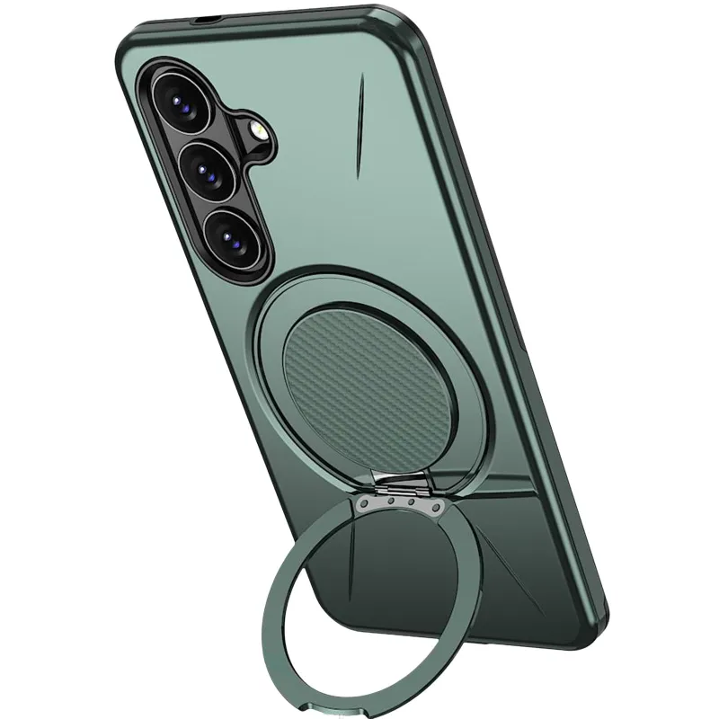 TPU+PC чохол Kalebol Magnetic Case для Samsung Galaxy A17 4G/5G – Grey Green. Фото 3 з 3