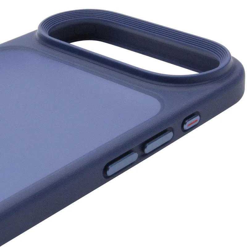 TPU+PC с металлическими кнопками для Apple iPhone 17 Air (6.5") – Синий / Navy Blue. Фото 6 из 7